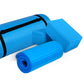 Tapete de ioga antirruptura BalanceFrom Fitness 71" x 24" com alça, joelheira e blocos, azul