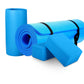 Tapete de ioga antirruptura BalanceFrom Fitness 71" x 24" com alça, joelheira e blocos, azul