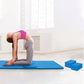 Tapete de ioga antirruptura BalanceFrom Fitness 71" x 24" com alça, joelheira e blocos, azul