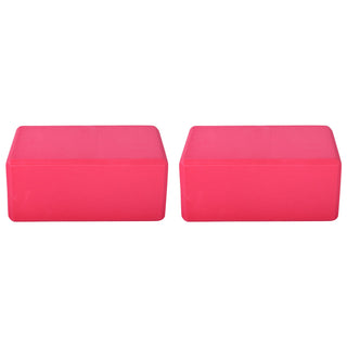 Tapete de ioga antirruptura BalanceFrom Fitness 71" x 24" com alça, joelheira e blocos, rosa