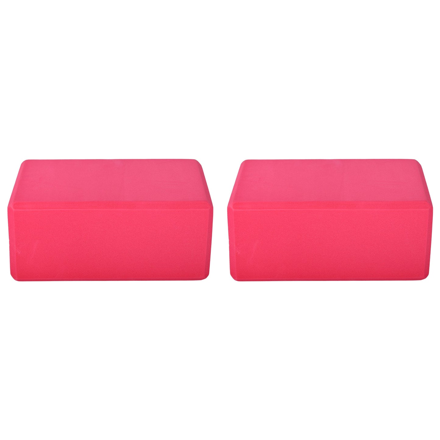 Tapete de ioga antirruptura BalanceFrom Fitness 71" x 24" com alça, joelheira e blocos, rosa