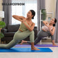 Tapete de ioga extra grosso BalanceFrom Fitness de 1" com joelheira e alça de transporte, azul