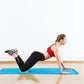 Tapete de ioga extra grosso BalanceFrom Fitness de 1" com joelheira e alça de transporte, azul