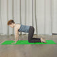 Tapete de ioga extra grosso BalanceFrom Fitness de 1" com joelheira e alça de transporte, verde