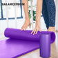 Tapete de ioga extra grosso BalanceFrom Fitness de 1" com joelheira e alça de transporte, roxo