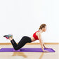 Tapete de ioga extra grosso BalanceFrom Fitness de 1" com joelheira e alça de transporte, roxo