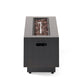 Modern Dark Grey 40' Outdoor Iron Propane Fire Pit