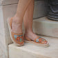 Numa By Spanians - Women's Embroidery Wedge Sandal Narrow