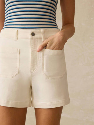 Faherty - Shorts de moletom com bolso patch Terry elástico