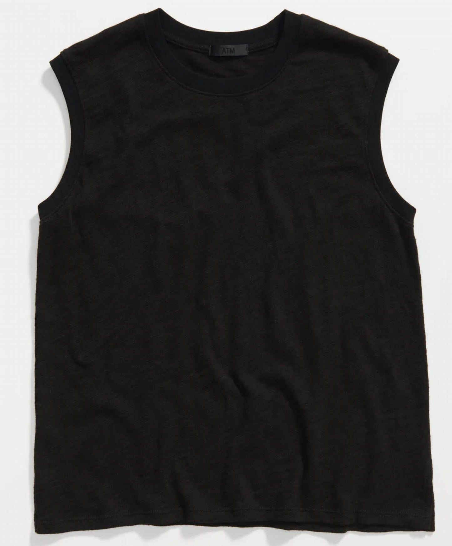 Atm - Womens Slub Jersey School Boy Sleeveless