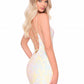 Amarra - Fitted Sequin Short V Neck Dress