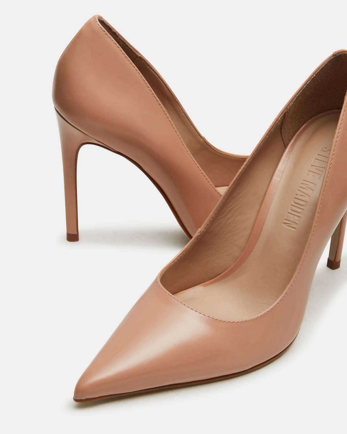 Steve Madden - Women's Noir Genuine Leather Hi Heel Point Toe Pumps
