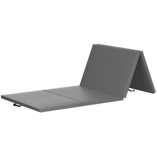 Tapete de ginástica dobrável multiuso BalanceFrom Fitness GoGym 4' x 10' x 2", cinza