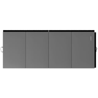 Tapete de ginástica dobrável multiuso BalanceFrom Fitness GoGym 4' x 10' x 2", cinza