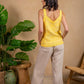 Paparazzi - Embroidered Woven Tank Crochet Trim Tank Top