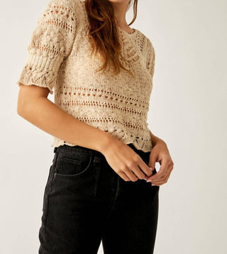 Free People - Country Romance Textured Sweater