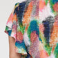 Entro - V-Neck Ruffle Sleeve Top