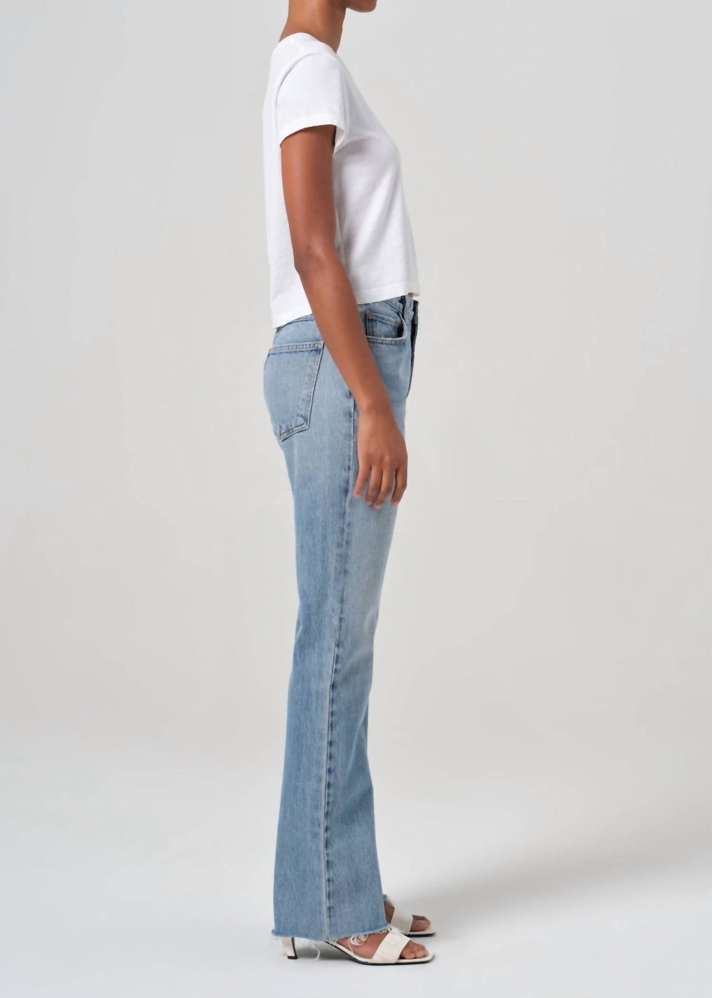 Agolde - Leena Mid Rise Baby Flare Jean