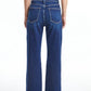 Bayeas - High Rise Straight Raw Hem Jeans