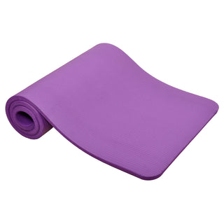 Tapete de ioga e alça de transporte Signature Fitness extra grosso de 1" para exercícios, roxo
