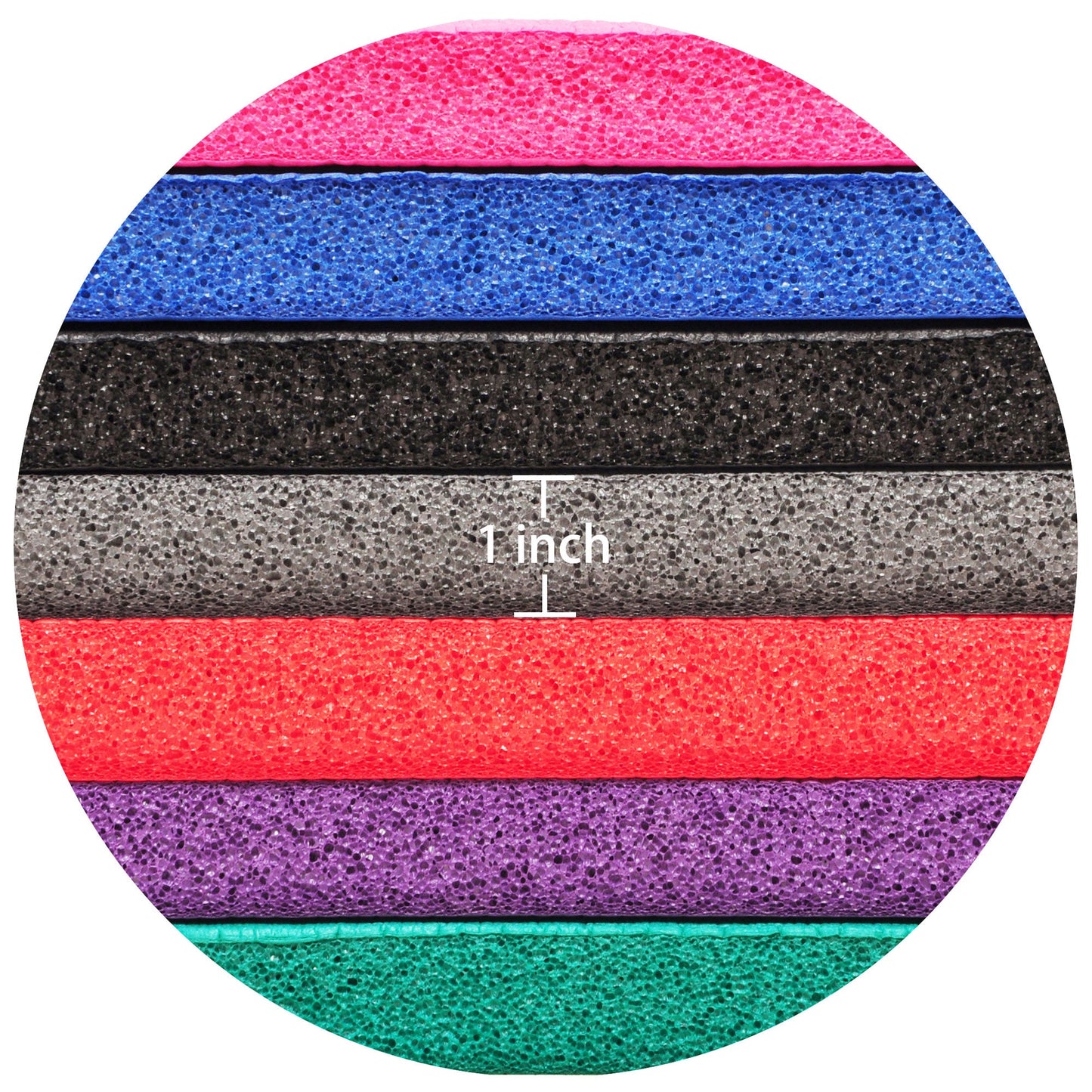 Tapete de ioga extra grosso Signature Fitness de 1" com alça de transporte, rosa