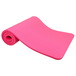 Tapete de ioga extra grosso Signature Fitness de 1" com alça de transporte, rosa