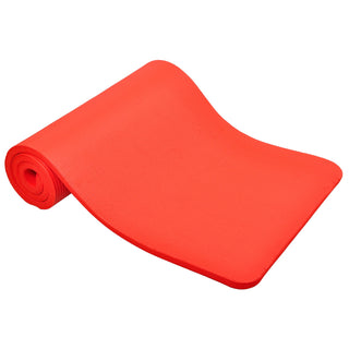 Tapete de ioga extra grosso Signature Fitness de 1" com alça de transporte, vermelho