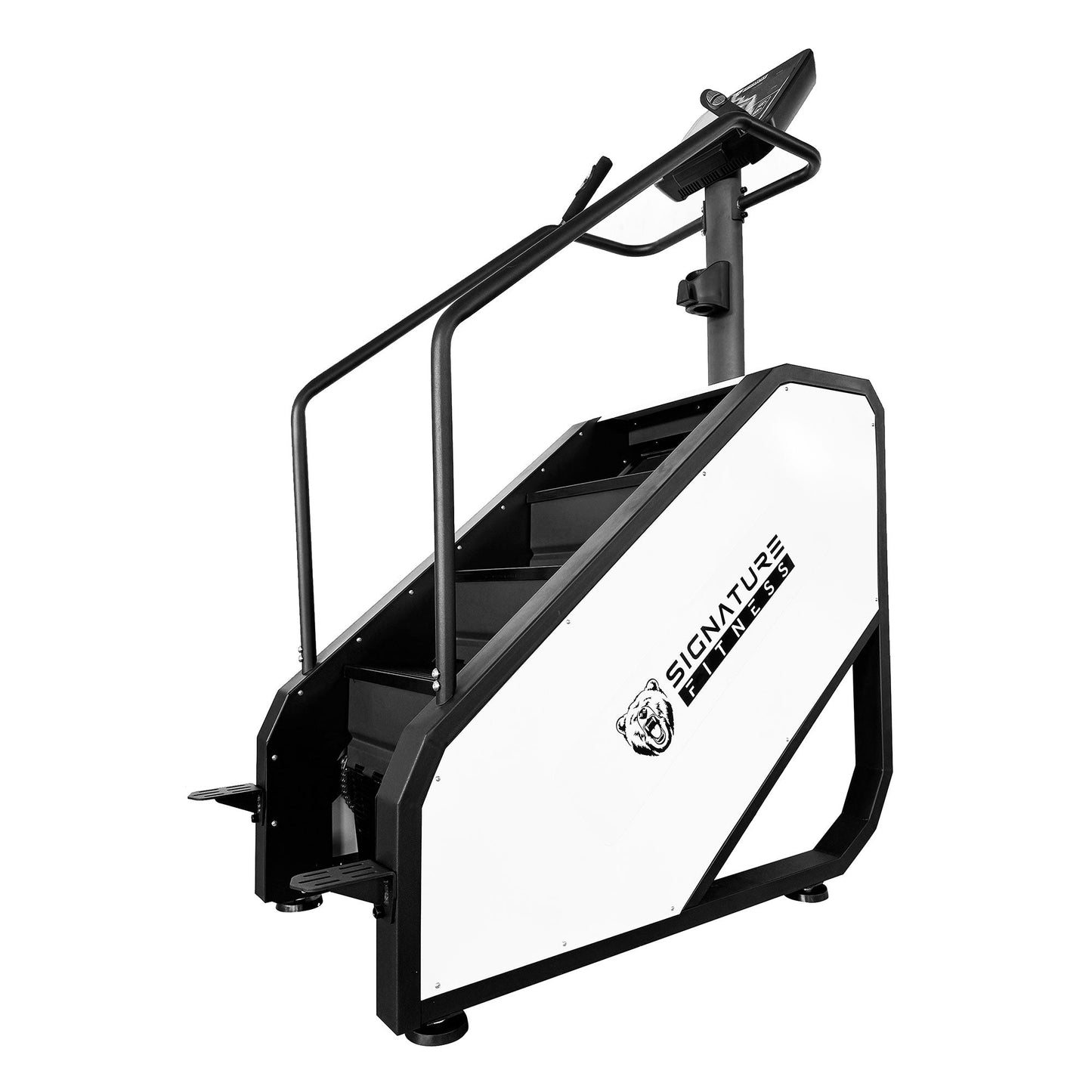 Signature Fitness Continuous Climber para exercícios cardiovasculares e da parte inferior do corpo, branco