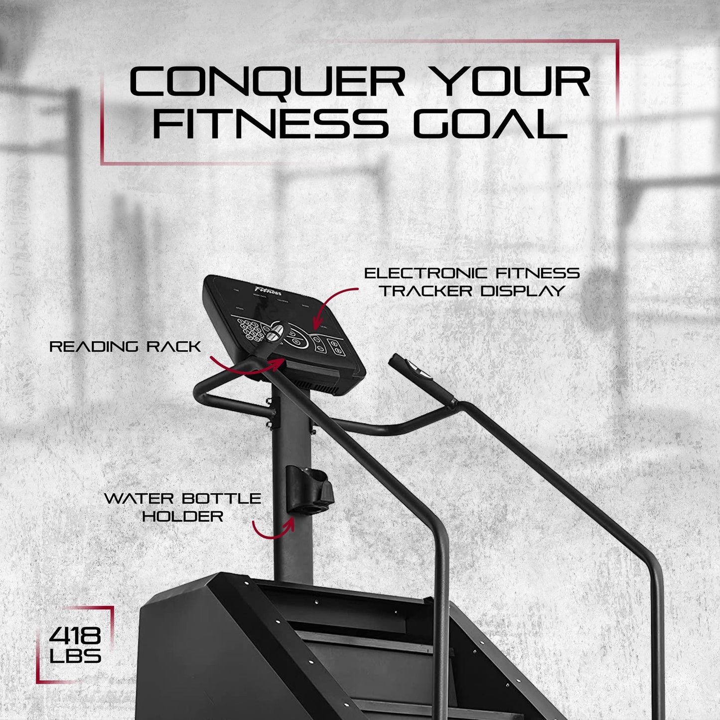 Signature Fitness Continuous Climber para exercícios cardiovasculares e da parte inferior do corpo, branco