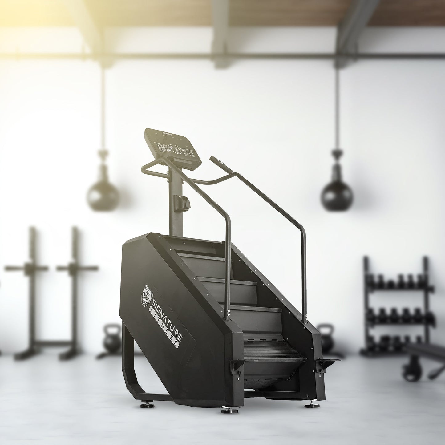 Signature Fitness Continuous Climber para exercícios cardiovasculares e da parte inferior do corpo, branco