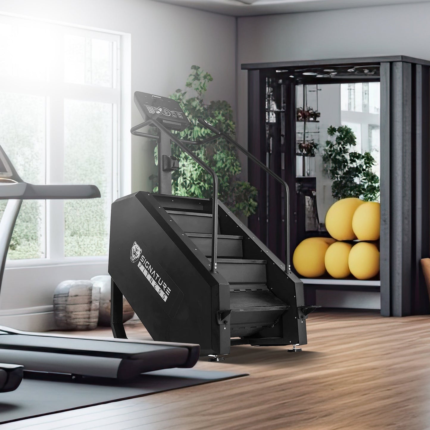 Signature Fitness Continuous Climber para exercícios cardiovasculares e da parte inferior do corpo, branco