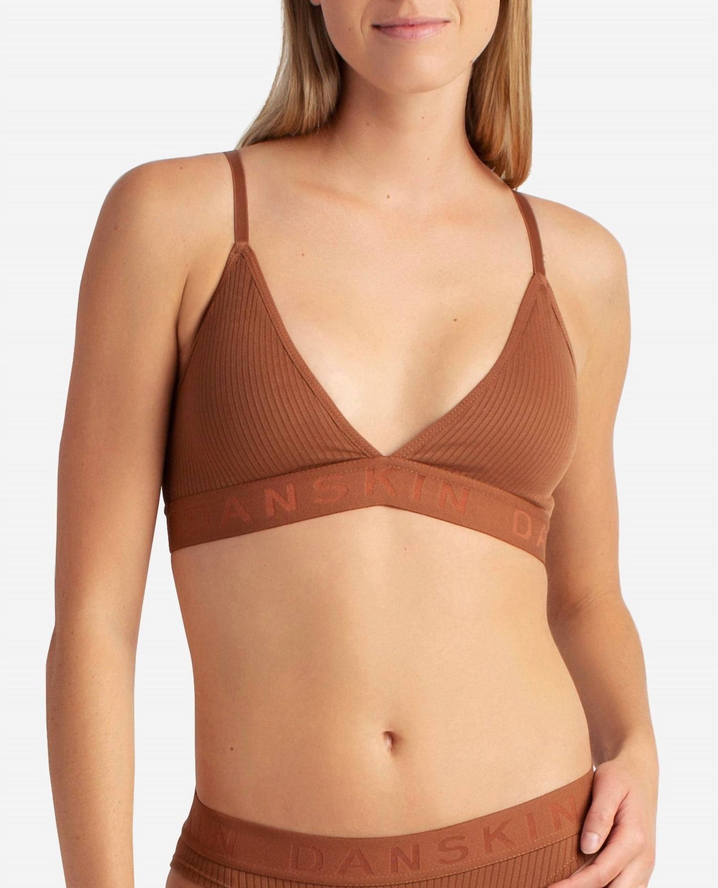 Danskin - Women's 3-pack Ribbed Seamless Bralette