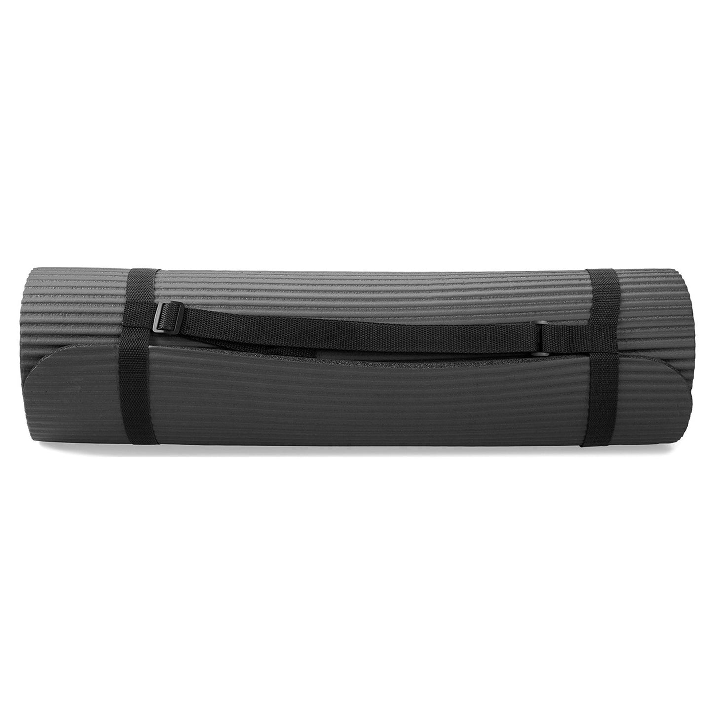 Conjunto de ioga BalanceFrom Fitness com 7 peças, tapete, faixa elástica e joelheira, cinza