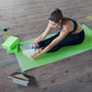 Conjunto de ioga BalanceFrom Fitness com 7 peças, tapete, faixa elástica e joelheira, verde