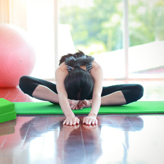 Conjunto de ioga BalanceFrom Fitness com 7 peças, tapete, faixa elástica e joelheira, verde