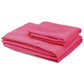 Conjunto de ioga BalanceFrom Fitness com 7 peças, tapete, faixa elástica e joelheira, rosa