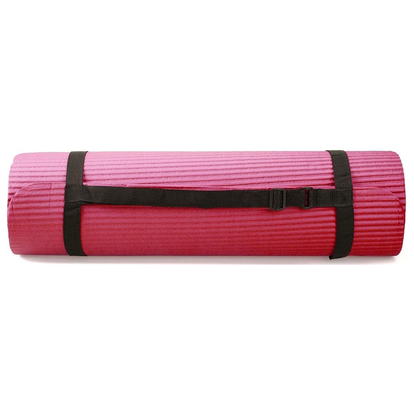 Conjunto de ioga BalanceFrom Fitness com 7 peças, tapete, faixa elástica e joelheira, rosa