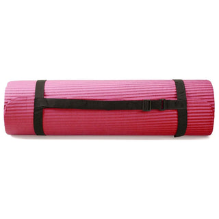 Conjunto de ioga BalanceFrom Fitness com 7 peças, tapete, faixa elástica e joelheira, rosa