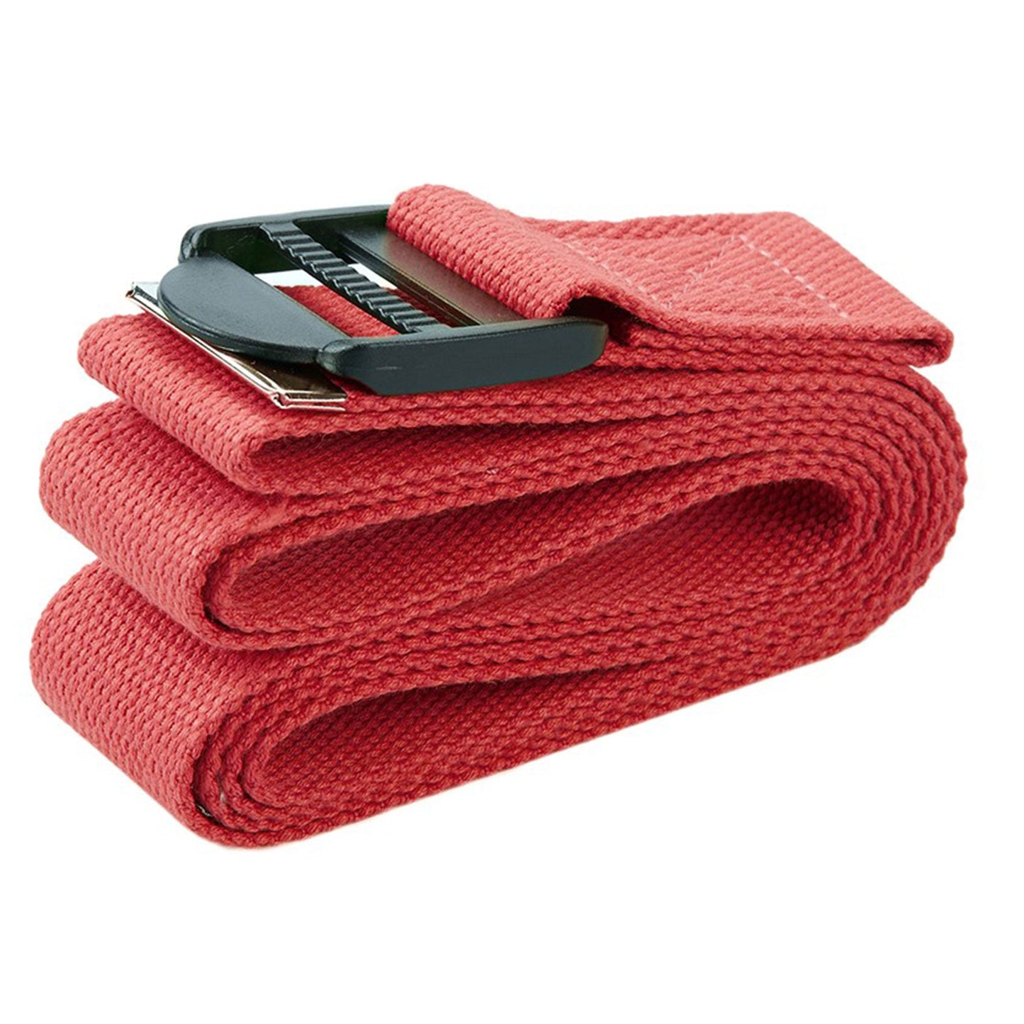 Conjunto de ioga BalanceFrom Fitness com 7 peças, tapete, faixa elástica e joelheira, vermelho