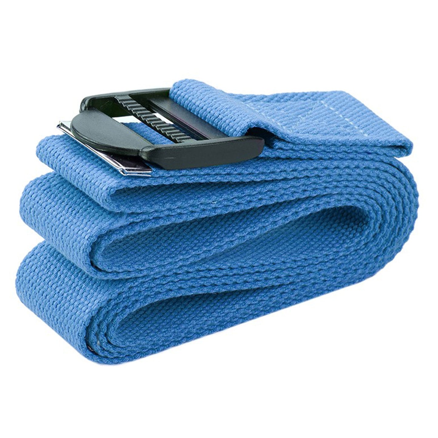 Conjunto de ioga BalanceFrom Fitness com 7 peças, tapete, faixa elástica e joelheira, azul