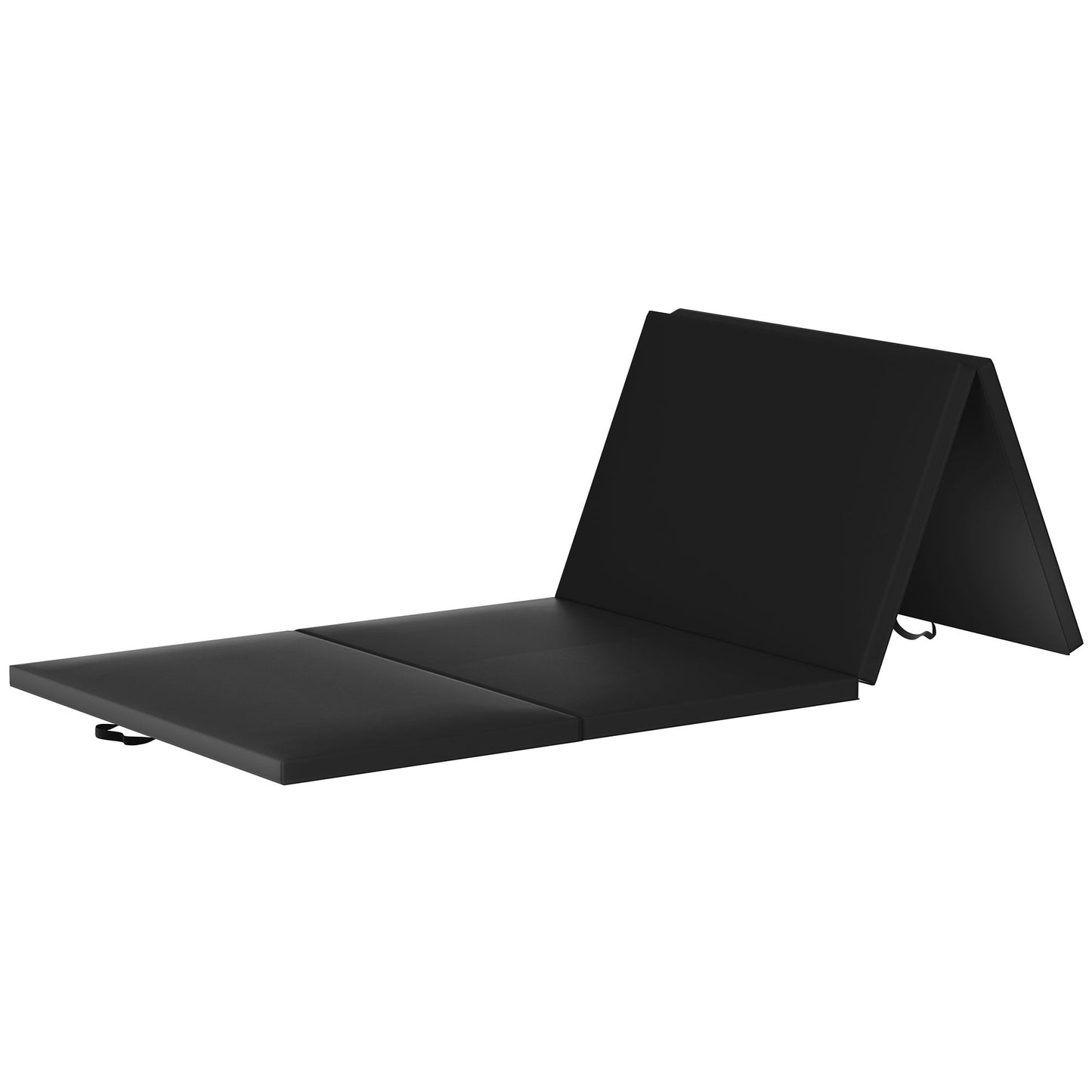 Tapete de ginástica dobrável multiuso BalanceFrom 4' x 8' x 2", preto