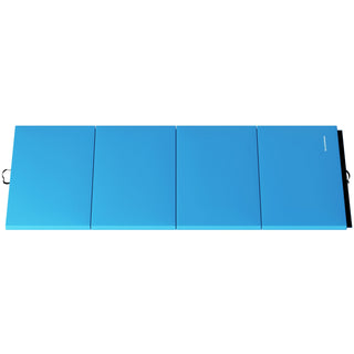 Tapete de ginástica dobrável multiuso BalanceFrom 4' x 8' x 2", azul