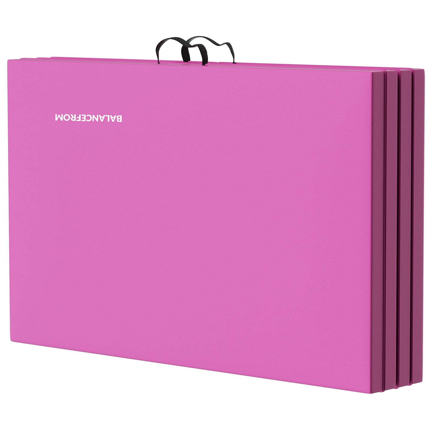 Tapete de ginástica dobrável multifuncional BalanceFrom 4' x 8' x 2", rosa