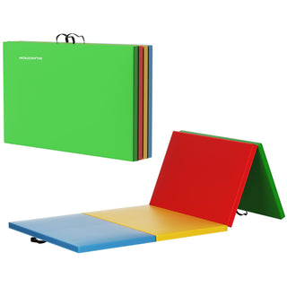 Tapete de ginástica dobrável multifuncional BalanceFrom 4' x 8' x 2" para ginástica, multiuso