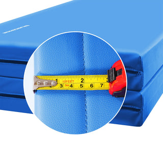 Tapete de ginástica dobrável multiuso BalanceFrom 4' x 6' x 2", azul