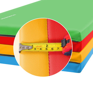 Tapete de ginástica dobrável multifuncional BalanceFrom 4' x 6' x 2" para ginástica, multiuso