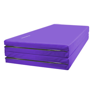 Tapete de ginástica dobrável multifuncional BalanceFrom 4' x 6' x 2", roxo