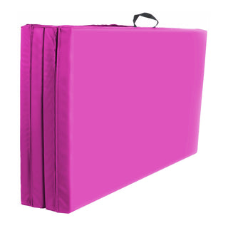 Tapete de ginástica dobrável multifuncional BalanceFrom 4' x 6' x 2", rosa