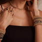 100% Beads - Women's Hematite Beaded Bracelet