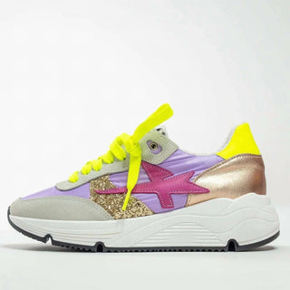 Cynthia Richard - Tênis de couro feminino Lightning Strikes